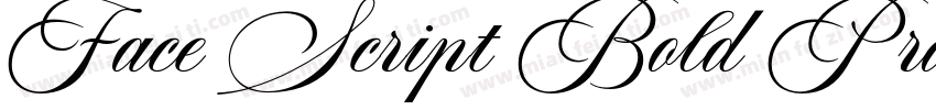 Face Script Bold Pro字体转换